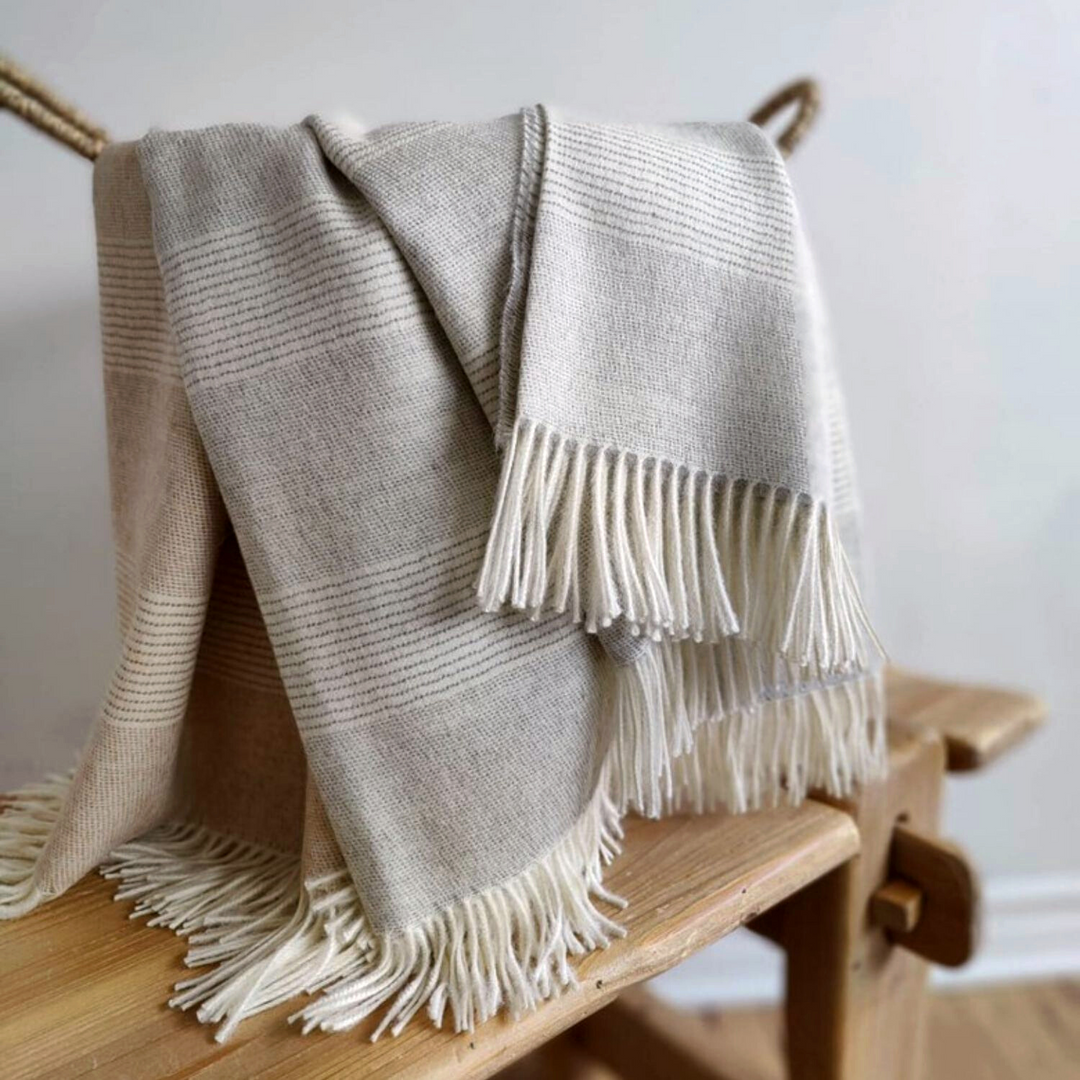 Grey alpaca throw sale